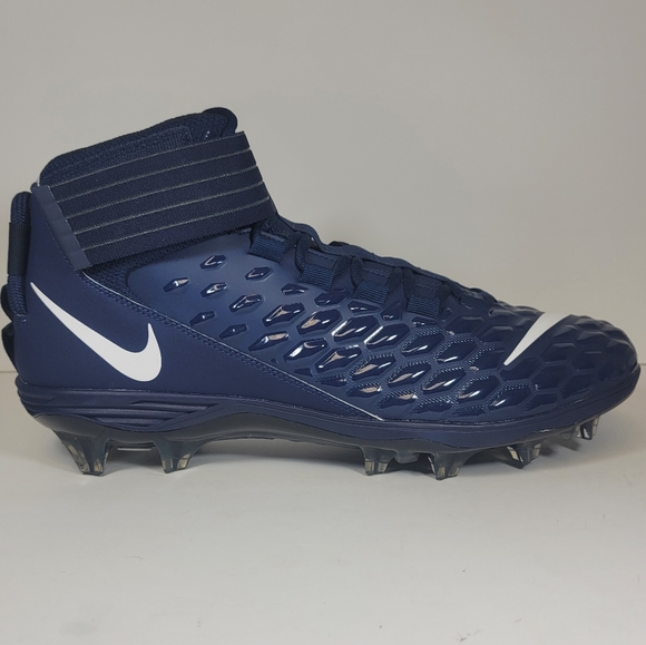 Mens Size 15 Nike Force Savage Pro 2 Football Cleats Navy White BV3969-401 - Picture 4 of 10